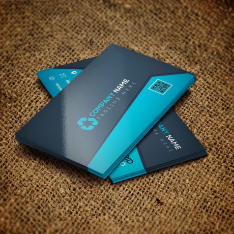Business card design with high class mockup