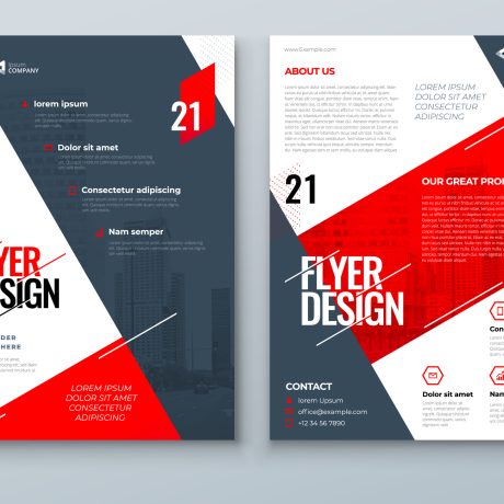 Flyer Design. Modern Flyer Background Design. Template Layout for Flyer. Concept with Dynamic Line Shapes. Vector Background.